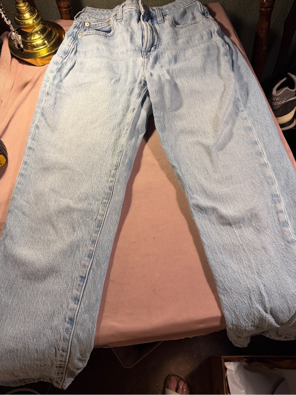 Madewell Pale Blue Straight Leg Jeans